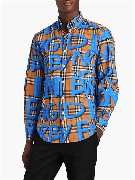 burberry graffiti shirt men|Burberry Graffiti .